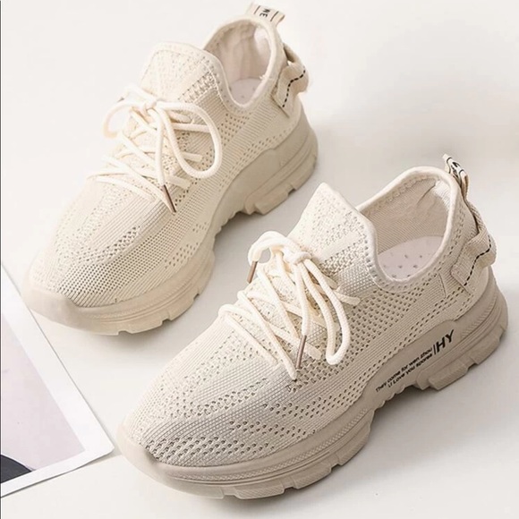 Shein White Tennis Shoes - Picture 2 of 4